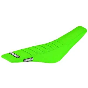 2003-2009 Kawasaki KX 125/250 Seat Cover ALL NEON FLO GREEN / NEON GREEN RIB #60 - Picture 1 of 1
