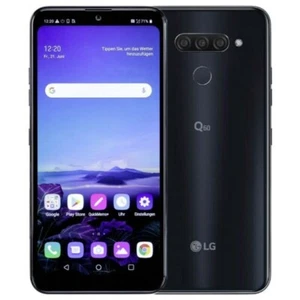 LG Q60 LM-X525WA 64GB Black Unlocked Android Smartphone - Very Good Condition - Bild 1 von 2