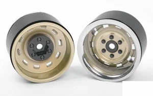 Rally 1.9" Beadlock Wheels GOLD Z-W0324 RC4WD inc Hubs & nuts 12mm Hex mount - Picture 1 of 12