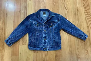 Giacca camionista vintage anni '80 Lee Acid Wash Made USA Denim Donna Small XS - Foto 1 di 4