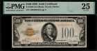 1928 $100 Gold Certificate FR-2405 - Graded PMG 25 - Very Fine