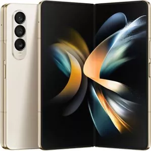 (AT&T) Samsung Galaxy Z Fold4 5G SM-F936U Beige 256GB Foldable - OPEN BOX - Picture 1 of 4