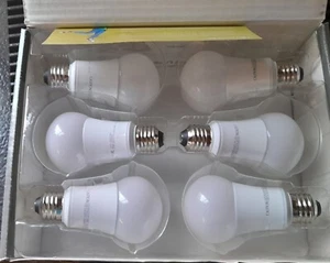 TCP 60 Watt LED Soft White Light Bulb A19 6 Pack - Picture 1 of 4