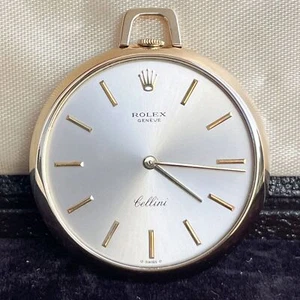 Rolex Cellini Ref: 3717 Taschenuhr Hängeuhr 18k Gold 36 mm Handaufzug - Bild 1 von 10