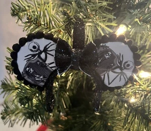 Handmade Disney Nightmare Before Christmas Jack Mickey Ears Christmas Ornament - Picture 1 of 4