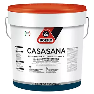 CASASANA BOERO 14 L BIANCO ANTICONDENSA ANTIMUFFA FONOASSORBENTE TERMOISOLANTE - Foto 1 di 1