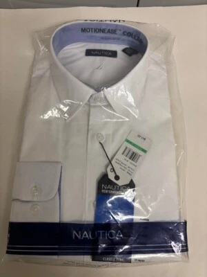 NAUTICA Performance dress shirt XLARGE 17-36/37 NEW IN ORIGINAL PACKAGE - Image 1 of 4