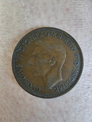 1946 Великобритания один пенни монета - Изображение 1 из 2