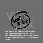 inside Vinyl Die Cut Decal Sticker JDM Funny intel Waifu Material Anime