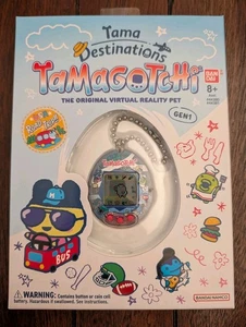 Tamagotchi Originale Gen 1 P1 Road Trip USA Tama Destinazioni Trasparente Glitter - Foto 1 di 6