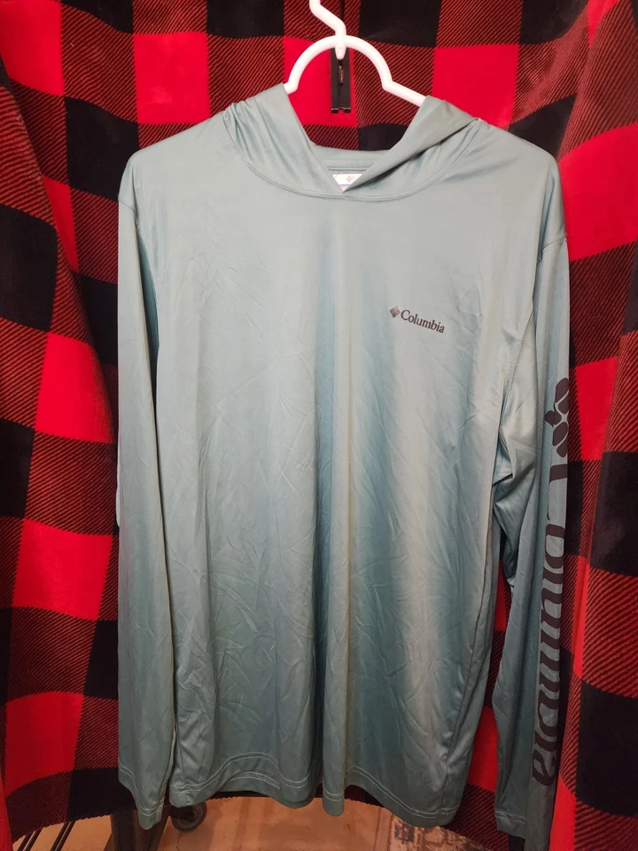 Sudadera con capucha Columbia L Sun para hombre - manga larga rendimiento pesca/exterior Foto 1 de 3