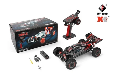 Caminhões RTR WLtoys XK 124010 carro de corrida de controle remoto 55KM/H 2.4G alta velocidade à deriva 1/12 4WD - Imagem 1 de 4