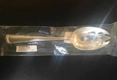 Colher perfurada Golden Embassy Scroll Sterling por Lunt Silversmiths 8 3/4" - Imagem 1 de 4