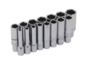 15 Piece Xi -On 1/4" Drive Socket Set For Rounded Nuts & Bolt Extractor 4 - 14mm - Picture 1 of 2