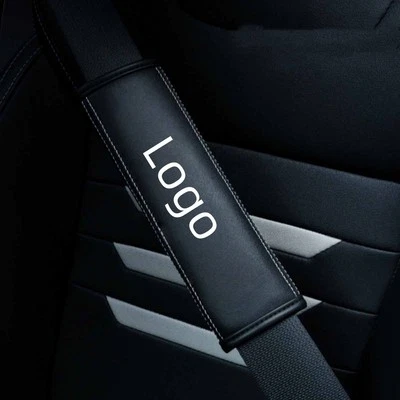 Funda de cinturón de seguridad de coche 2 piezas cojín de hombro cojín cuero real apto para BMW nuevo Foto 1 de 4