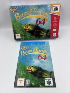 N64 Bass Hunters 64 Nintendo 64 Box With Manual - Picture 1 of 3