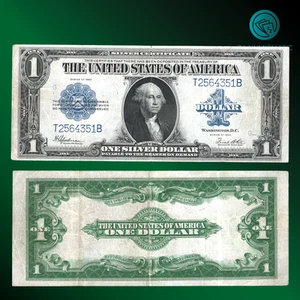 RARO 1923 $1 Certificado de Plata, MANTA DE CABALLO, MUY FINA, 64351 - Imagen 1 de 1
