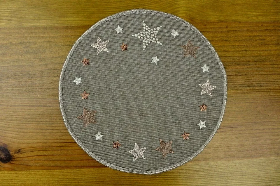 Sander Deckchen 20 / 28 cm  Sparkling Stars Weihnachten Größenwahl - Bild 1 von 1