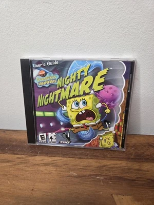 Spongbob SquarePants Nighty Nightmare PC CD 2006 Nickelodeon THQ Video Game  - Image 1 of 3