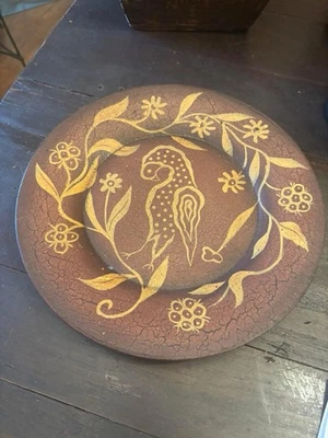 Primitive Style Redware Plate - Image 1 of 2