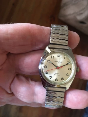 RELOJ PULSERA BULOVIA CARAVELLE N6 VINTAGE PARA HOMBRE MANUAL ANALÓGICO PROBADO FUNCIONA BIEN Foto 1 de 3