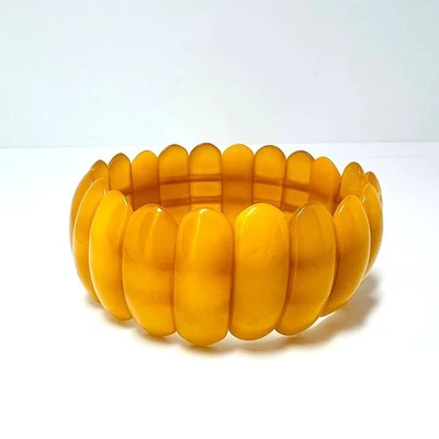Vintage Butterscotch Bernstein Armband ca.18g, Ø 5 cm 2,3 cm breit Amber - Bild 1 von 4