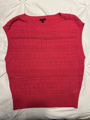 Express Knit Sleeveless pink Top Size Medium - Image 1 of 4