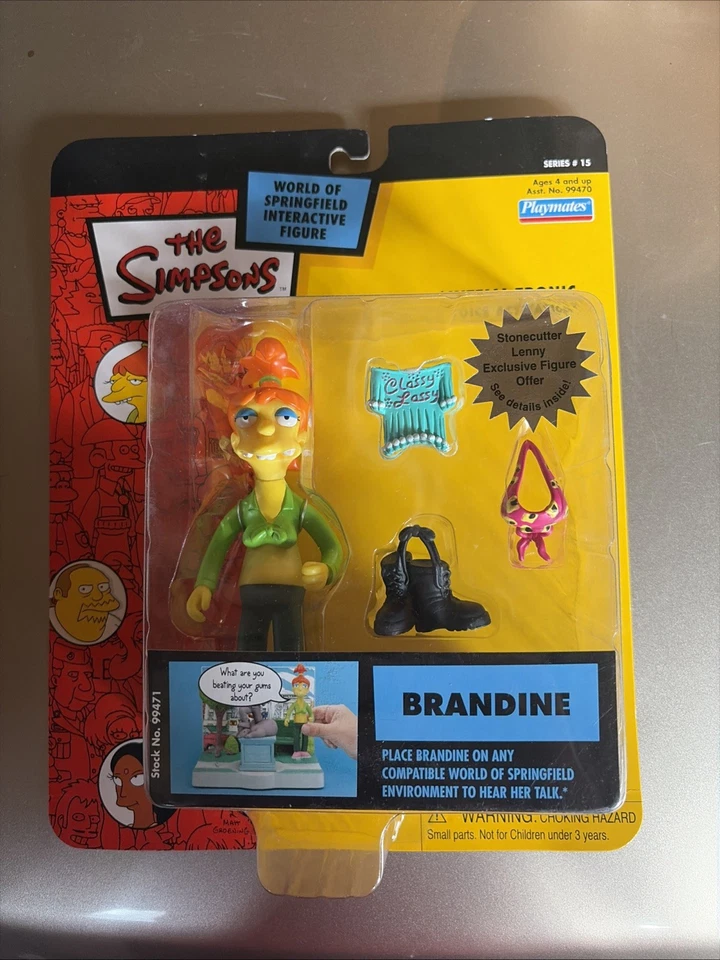 Playmates 2003 The Simpsons Series 15 BRANDINE Interactive Figure JA
