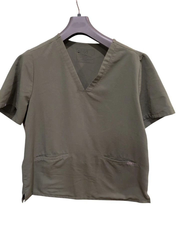 Blusa Médica Hombre FIGS Grande Verde/Gris Colección Técnica Foto 1 de 3