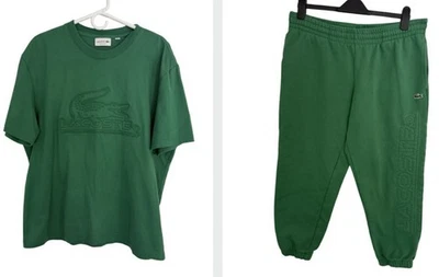 Женский набор для бега Lacoste XL FR 6 Kelly зеленый свободный крой удобные графические логотипы - Изображение 1 из 4