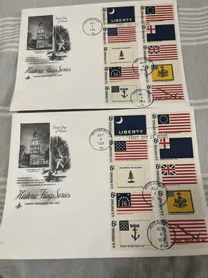 Two First Day Issue Historic Flags Series  - Image 1 of 3