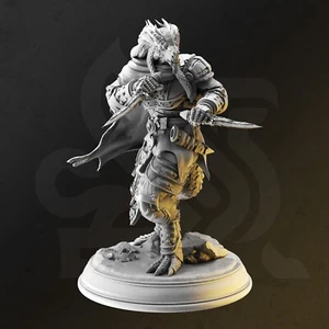 Male Dragonborn Rogue - Umbrascale - 32mm Scale - DM Stash - Picture 1 of 1