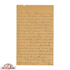 Barney Dreyfuss Pittsburgh Pirates Signed Auto Letter to HOFer Fred Clarke JSA