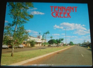 1970s VINTAGE  TENNANT CREEK NORTHERN TERRITORY FOLD OUT POSTCARD - Picture 1 of 7