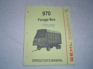GEHL 970 FORAGE BOX OPERATOR'S MANUAL - Picture 1 of 1