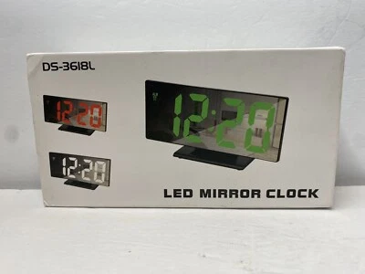 LED Mirror Clock  1pc Digital Alarm Clock For Bedroom - Image 1 of 2