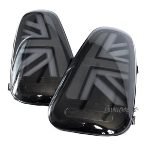 MINI R53 Black LED Union Jack Rear Tail Lights LCI 2001-2004 R50 Cooper S JCW - Picture 1 of 5