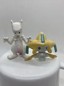 Lot Of 2 Pokemon Mewtwo And Jirachi Legendary Pokémon Figures 2” Tomy Vintage - Picture 1 of 17
