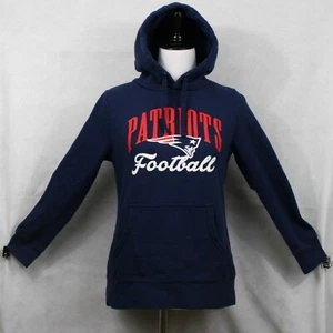 ProLine Fanatics NE Patriots Navy Blue Cotton Blend Hooded Sweatshirt SZ M EUC - Picture 1 of 6