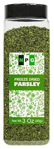 NPG Freeze-Dried Parsley Flakes 3 Oz, Dehydrated Chopped Parsley - Picture 1 of 6