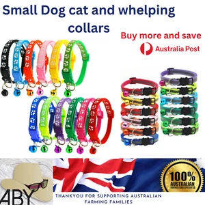small dog cat Whelping Collar adjustable size Pet Puppy Kitten nylon stylish - Picture 1 of 12