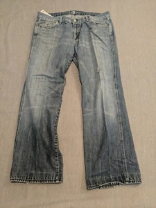 7 For All Mankind Retail $218 36 30 A Pocket  Faded Medium Wash Jeans Cool Style - Picture 1 of 5