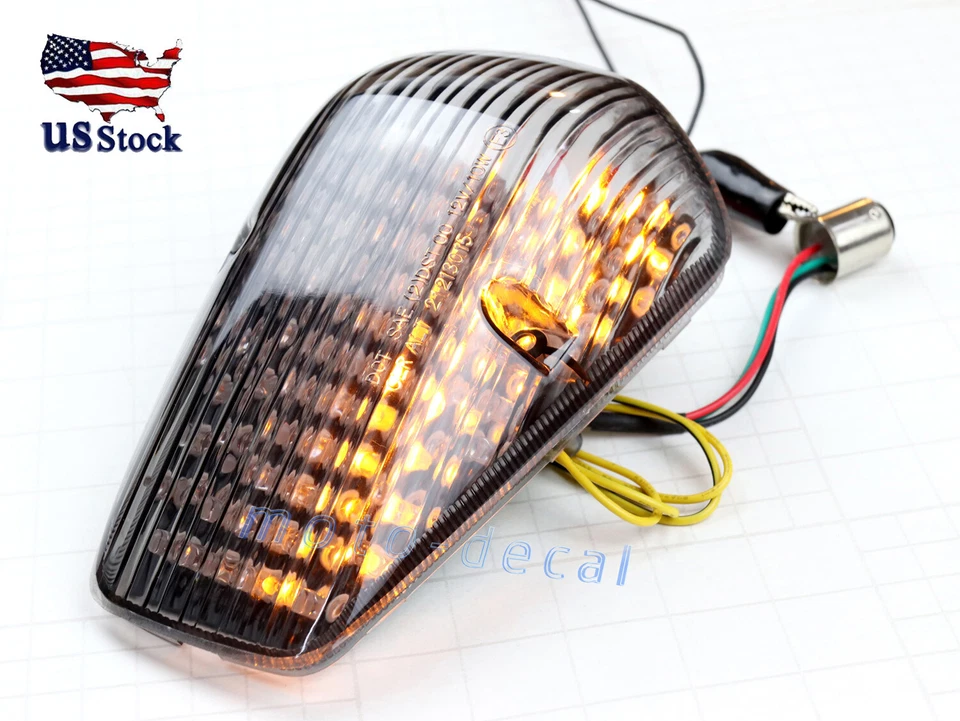 Встроенный светодиодный задний/задний фонарь для пользовательских тормозных сигналов поворота VTX1300C VTX1800C - Изображение 1 из 4