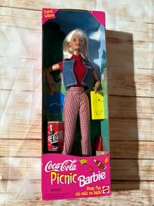 NEW 1997 Mattel Coca-Cola Picnic Barbie Doll Special Edition # 19626 SEALED - Picture 1 of 5