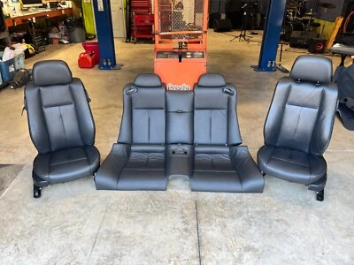 2008 Bmw 650i Front Rear Seat Set - Black Leather Heated - E63 COUPE ONLY - 130k Foto 1 de 4