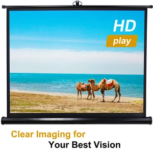 4:3 100in Projector Screen With Tripod Stand 4:3 Portable Projection Screen - Picture 1 of 8