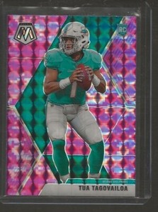 2020 Panini Mosaic Camo Pink Prizm Tua Tagovailoa #203 RC