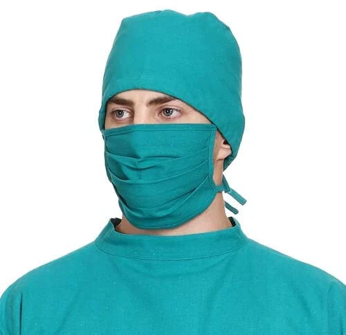 Surgical Cap Green Premium Cotton - Image 1 of 1