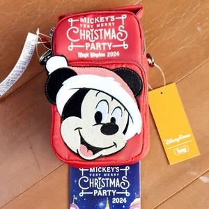 2024 Disney Park Mickey’s Very Merry Christmas Party Lug Bag & Map Magic Kingdom - Picture 1 of 3