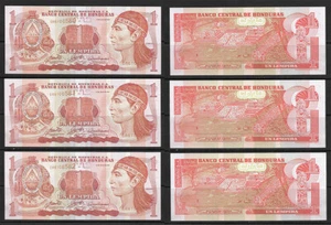 L8020 HONDURAS 1 LEMPIRA 2006, 10 BILLETES CONSECUTIVOS PAPEL MONEDA SIN CIRCULAR  - Imagen 1 de 3